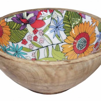 Wooden Bowl Enamel Creative International Exports products